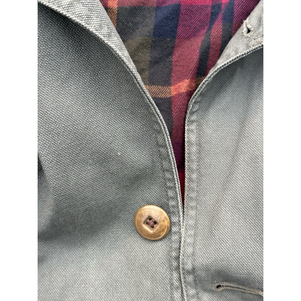 LL Bean Men's Original Field Coat Cotton flannel-Lined Size XXL Olive Green - Picture 6 of 10